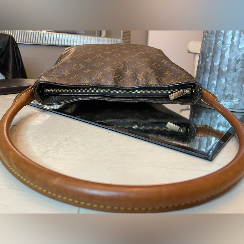 Louis Vuitton Monogram Brown Coated Canvas Shoulder Bag - Picture 6 of 16